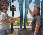 Chuck visits the Manley Memorial Trolley Stop